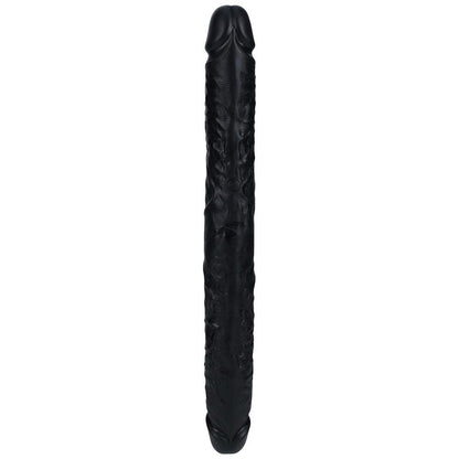 REALROCK 40cm Thick Double Dildo - Black - Black 40 cm (16'') Thick Double Dong - REA186BLK