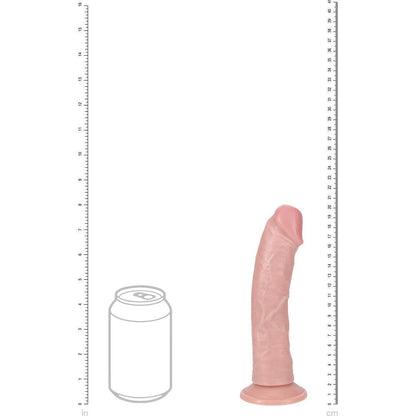 REALROCK 20cm Vibrating Cock - Flesh - Flesh 20.3 cm (8'') USB Rechargeable Vibrating Dong - REA188FLE