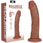 REALROCK 20cm Vibrating Cock - Tan - Tan 20.3 cm (8'') USB Rechargeable Vibrating Dong - REA188TAN