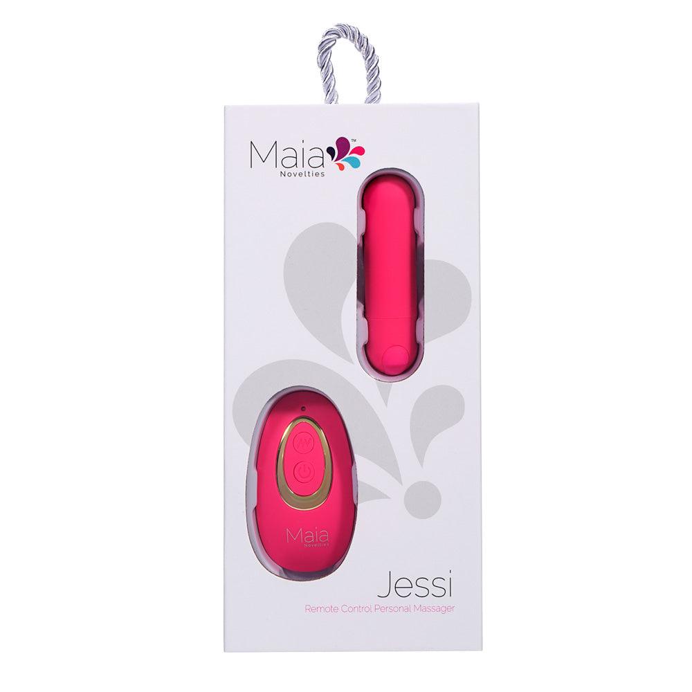 Maia JESSI Remote - Pink 7.6 cm USB Rechargeable Bullet with Wireless Remote - RM330-PK