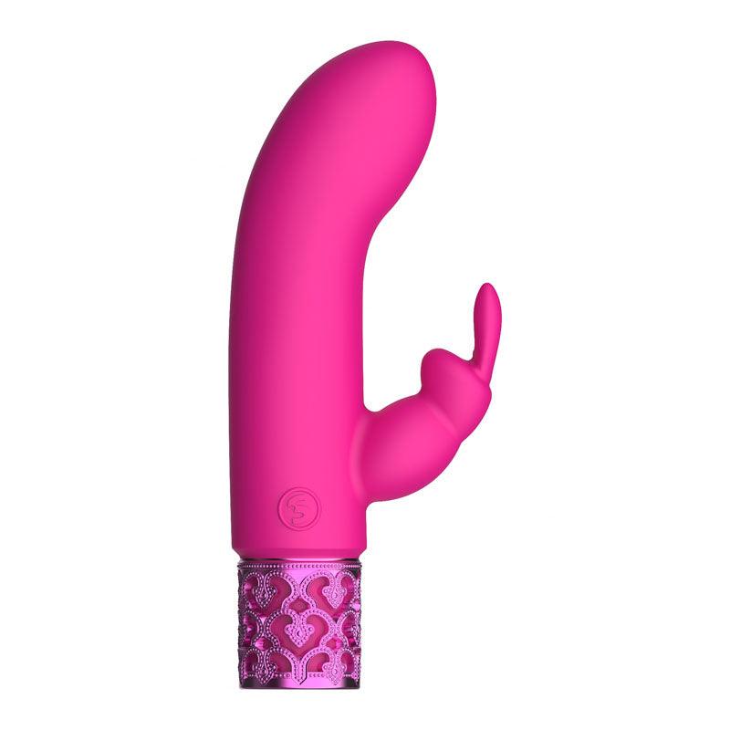 ROYAL GEMS Dazzling - Silicone Rechargeable Bullet - Pink 12 cm USB Rechargeable Bullet - ROY012PNK