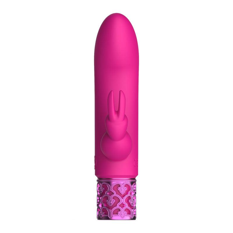 ROYAL GEMS Dazzling - Silicone Rechargeable Bullet - Pink 12 cm USB Rechargeable Bullet - ROY012PNK