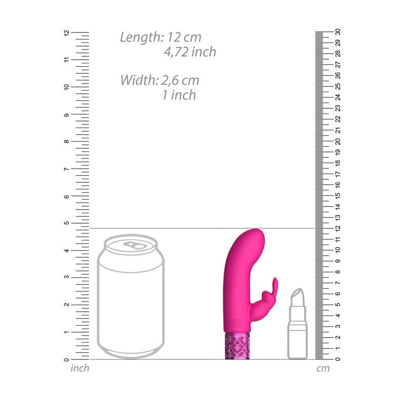 ROYAL GEMS Dazzling - Silicone Rechargeable Bullet - Pink 12 cm USB Rechargeable Bullet - ROY012PNK