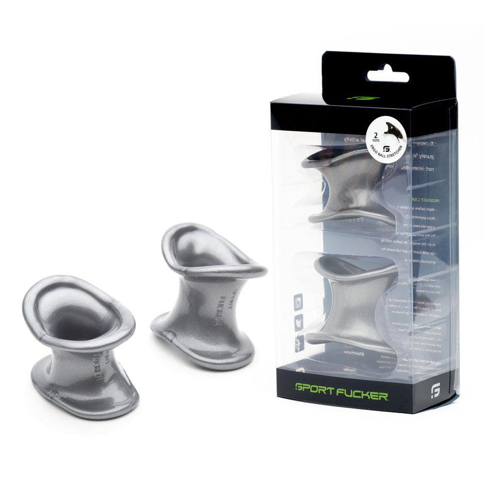 Sport Fucker Ergonomic Ball Stretcher Kit - Grey Ball Stretchers - Set of 2 Sizes - SF10543