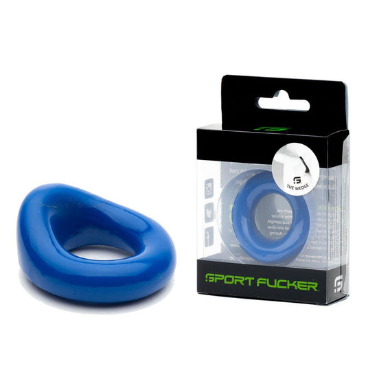 Sport Fucker Wedge - Blue Cock Ring - SF13025