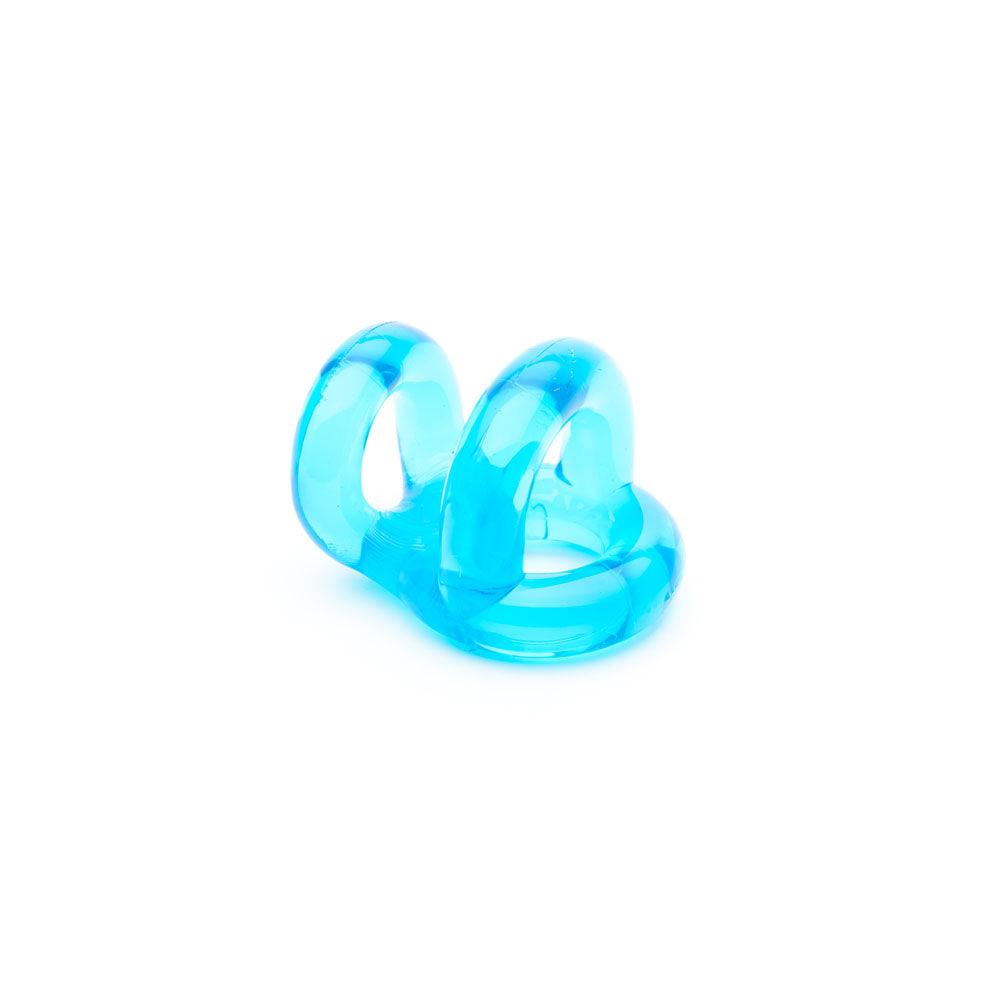 Sport Fucker Fucker Ring - Ice Blue Cock & Ball Ring - SF17723