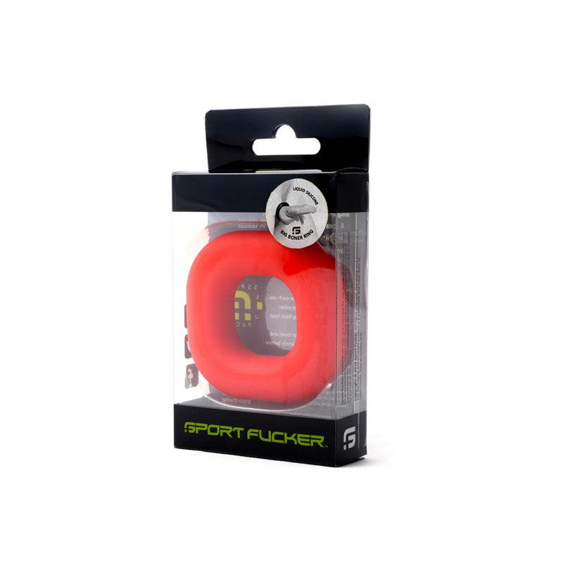 Sport Fucker Big Boner Ring - Red Cock Ring - SF20834