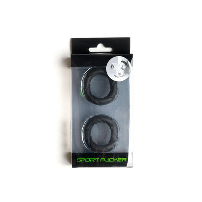 Sport Fucker Ready Rings - Black Cock Rings - 2 Pack - SF23135