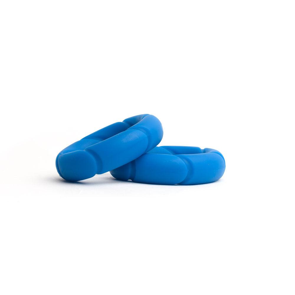 Sport Fucker Ready Rings - Blue Cock Rings - 2 Pack - SF23138