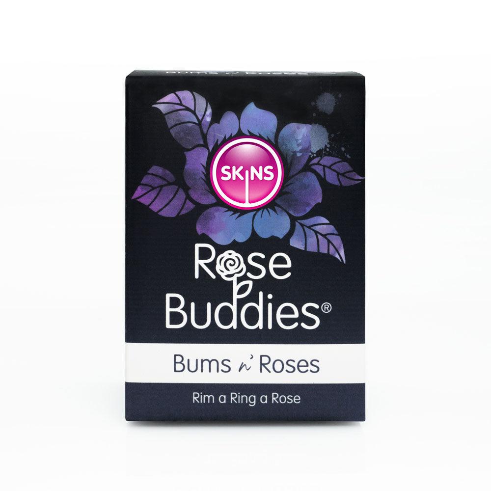 Skins Rose Buddies - The Bums N Roses - Black USB Rechargeable Anal Rimming Stimulator - SKRBBNR