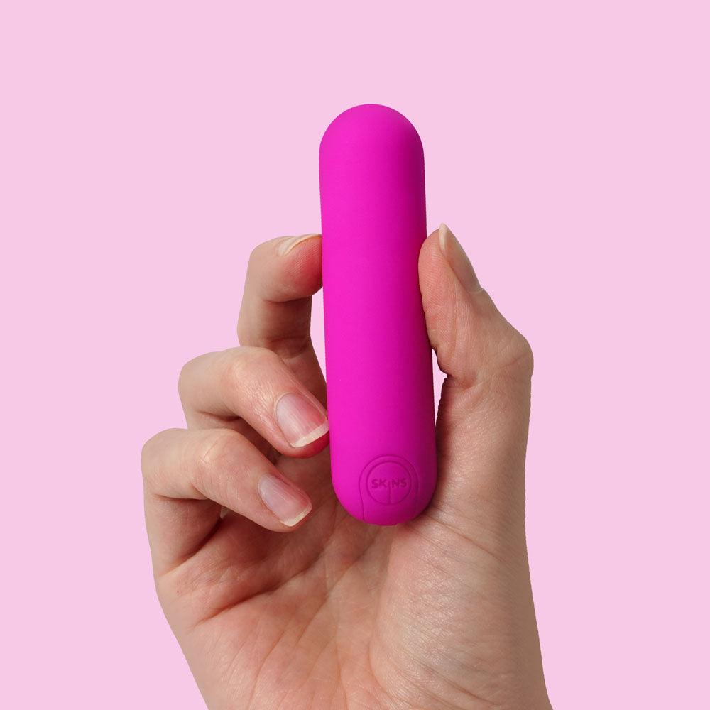 Skins Super Excite Rechargeable Pink Bullet - Pink USB Rechargeable Bullet - SKSEXBUL