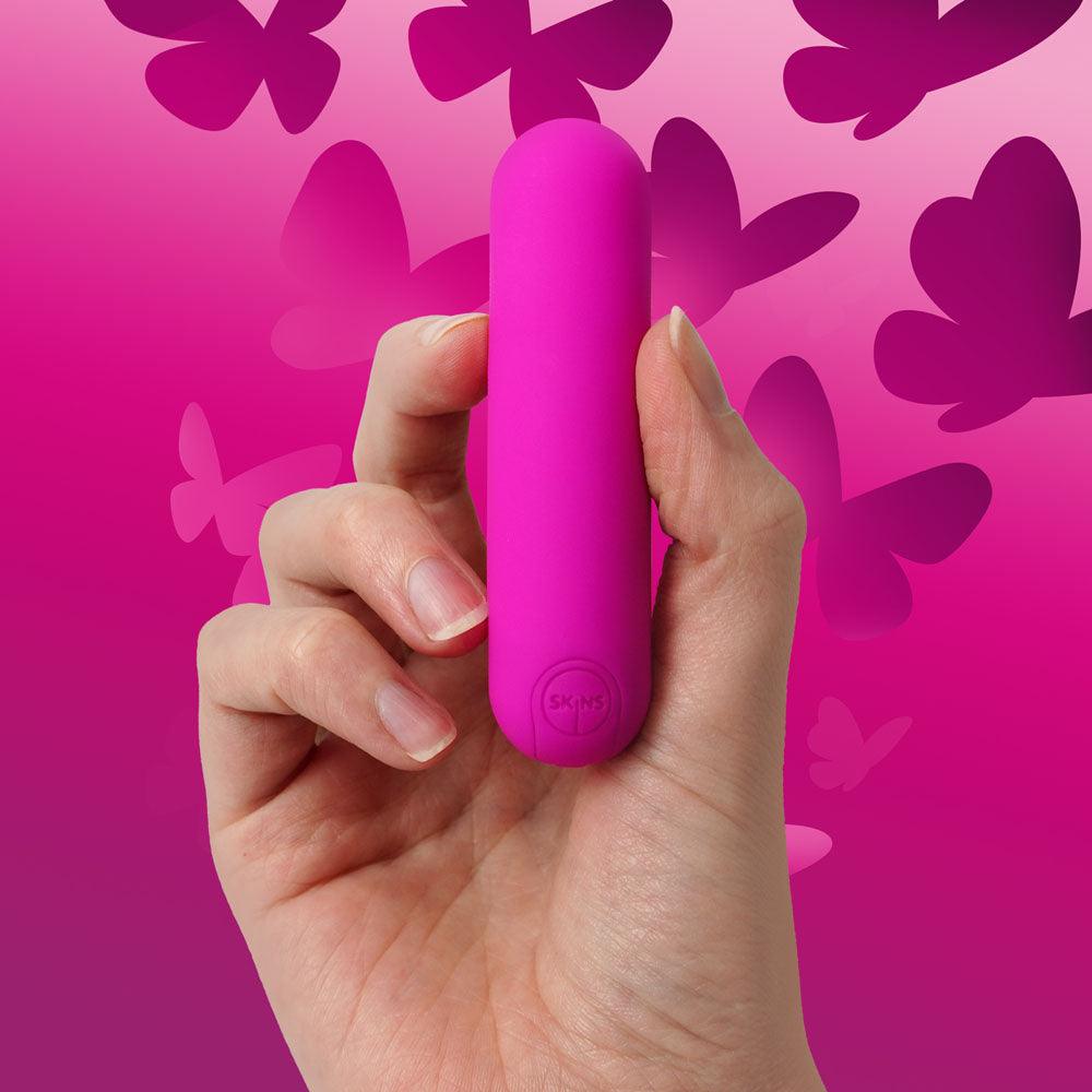 Skins Super Excite Rechargeable Pink Bullet - Pink USB Rechargeable Bullet - SKSEXBUL