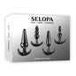 Selopa INTRO TO PLUGS - Black Butt Plugs - Set of 4 - SL-BP-3526-2