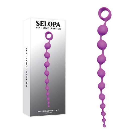 Selopa BEADED ADVENTURE - Purple 35.5 cm Anal Beads - SL-BP-5759-2