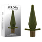 Selopa THE PRIVATE - Green 13 cm USB Rechargeable Vibrating Butt Plug - SL-RS-3359-2