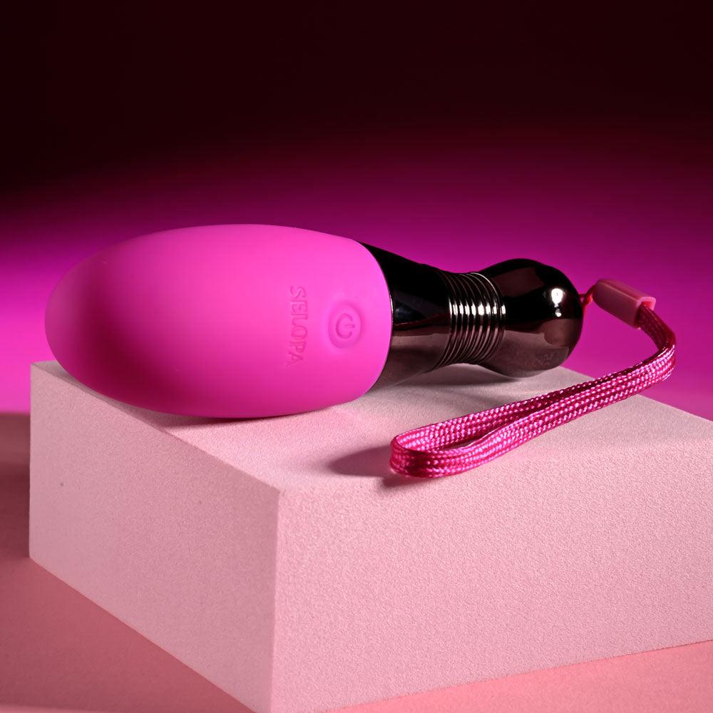 Selopa COMPANION - Pink 11.9 cm USB Rechargeable Vibrating Egg - SL-RS-5193-2