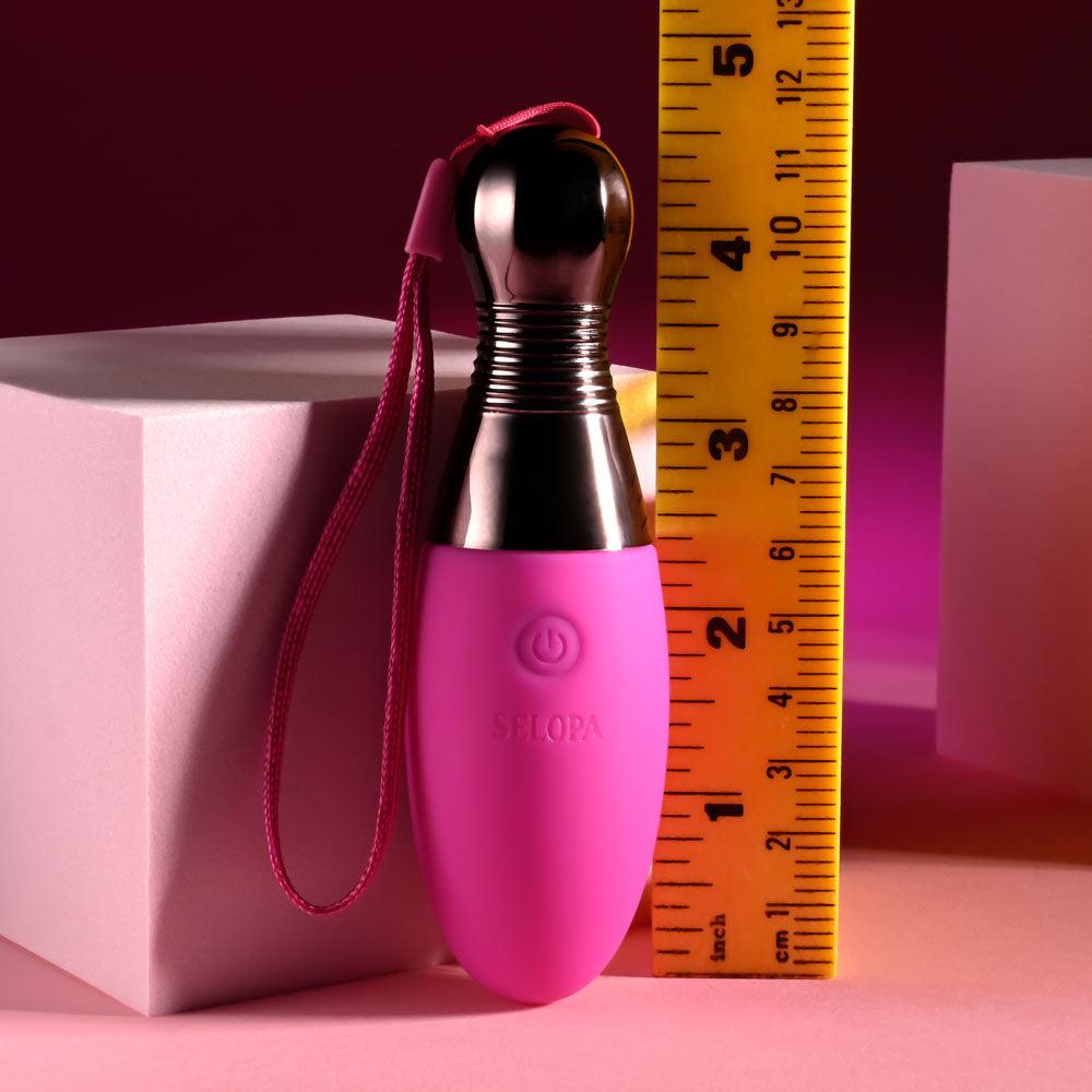 Selopa COMPANION - Pink 11.9 cm USB Rechargeable Vibrating Egg - SL-RS-5193-2