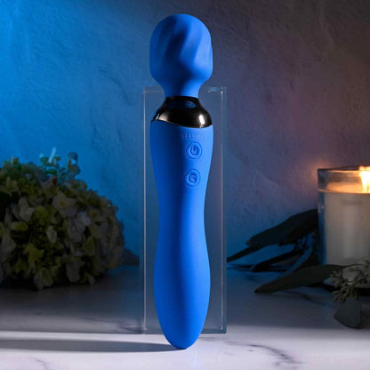 Selopa BLUE BELLE - Blue USB Rechargeable 20 cm Massage Wand - SL-RS-5216-2