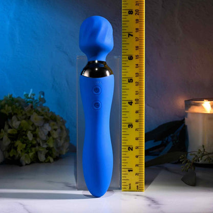 Selopa BLUE BELLE - Blue USB Rechargeable 20 cm Massage Wand - SL-RS-5216-2