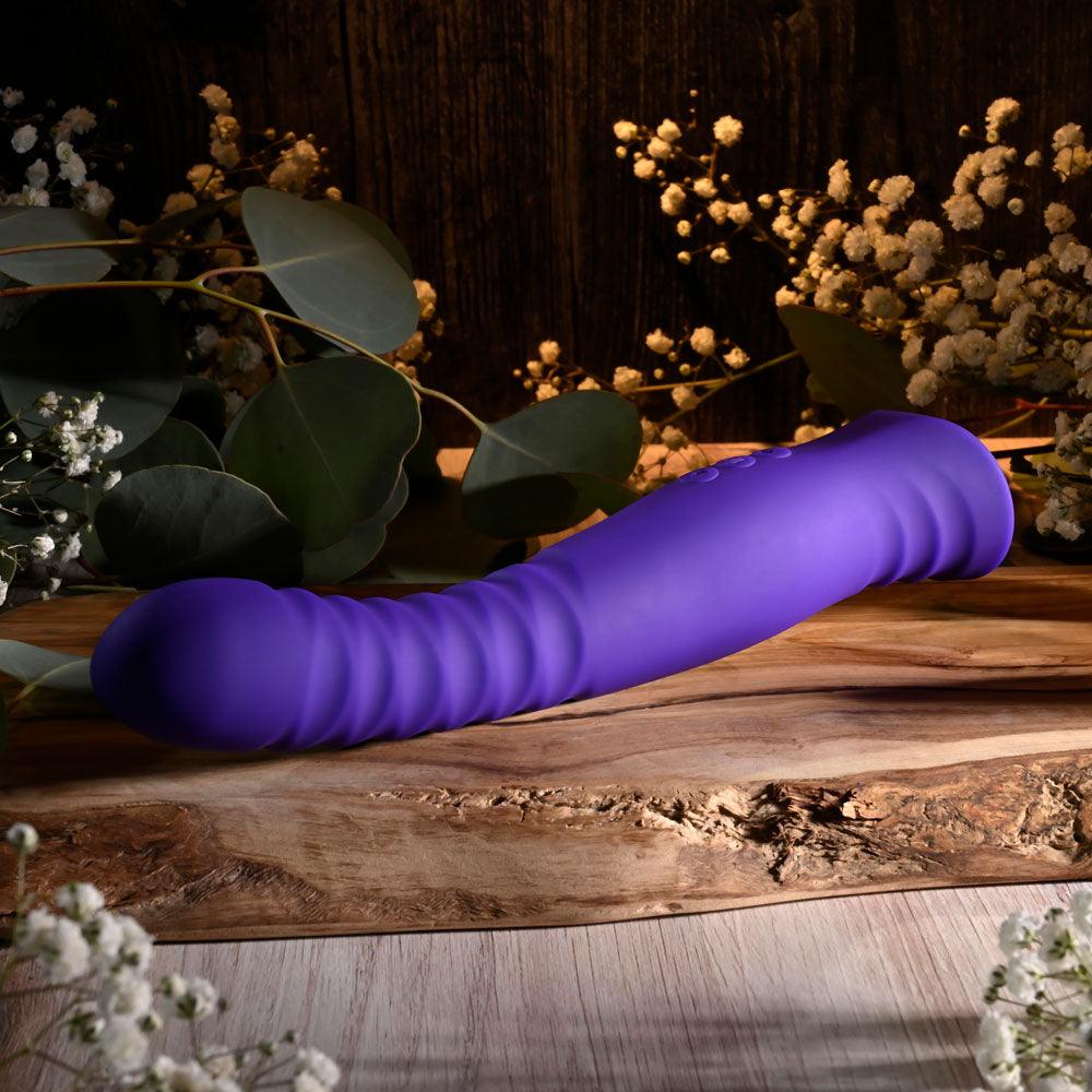 Selopa TRIXXXIE - Purple 22.2 cm USB Rechargeable Vibrator - SL-RS-5223-2