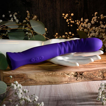 Selopa TRIXXXIE - Purple 22.2 cm USB Rechargeable Vibrator - SL-RS-5223-2