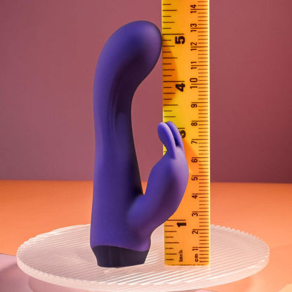 Selopa PLUM JOB - Purple 13.5 cm USB Rechargeable Rabbit Vibrator - SL-RS-5391-2