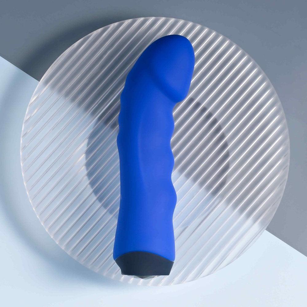 Selopa BLUE BANGER - Blue 13.6 cm USB Rechargeable Vibrator - SL-RS-5414-2