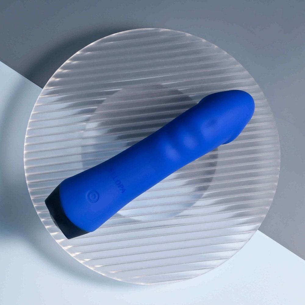 Selopa BLUE BANGER - Blue 13.6 cm USB Rechargeable Vibrator - SL-RS-5414-2