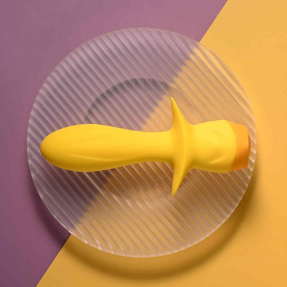 Selopa MELLOW YELLOW - Yellow 13.5 cm USB Rechargeable Vibrating Anal Plug - SL-RS-5421-2