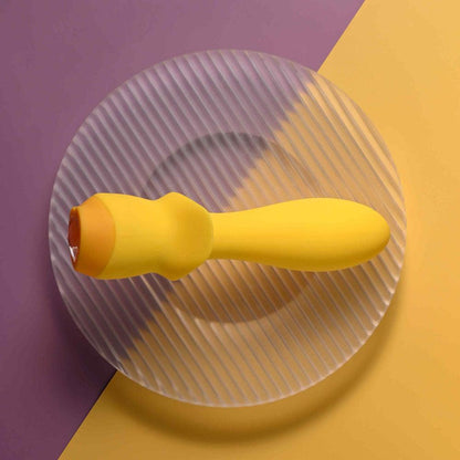 Selopa MELLOW YELLOW - Yellow 13.5 cm USB Rechargeable Vibrating Anal Plug - SL-RS-5421-2