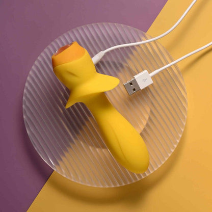 Selopa MELLOW YELLOW - Yellow 13.5 cm USB Rechargeable Vibrating Anal Plug - SL-RS-5421-2