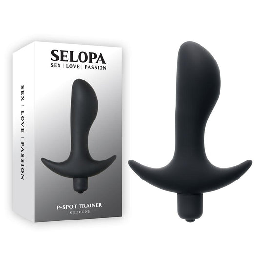 Selopa P-SPOT TRAINER - Black 12.7 cm Vibrating Prostate Massager - SL-VB-5780-2