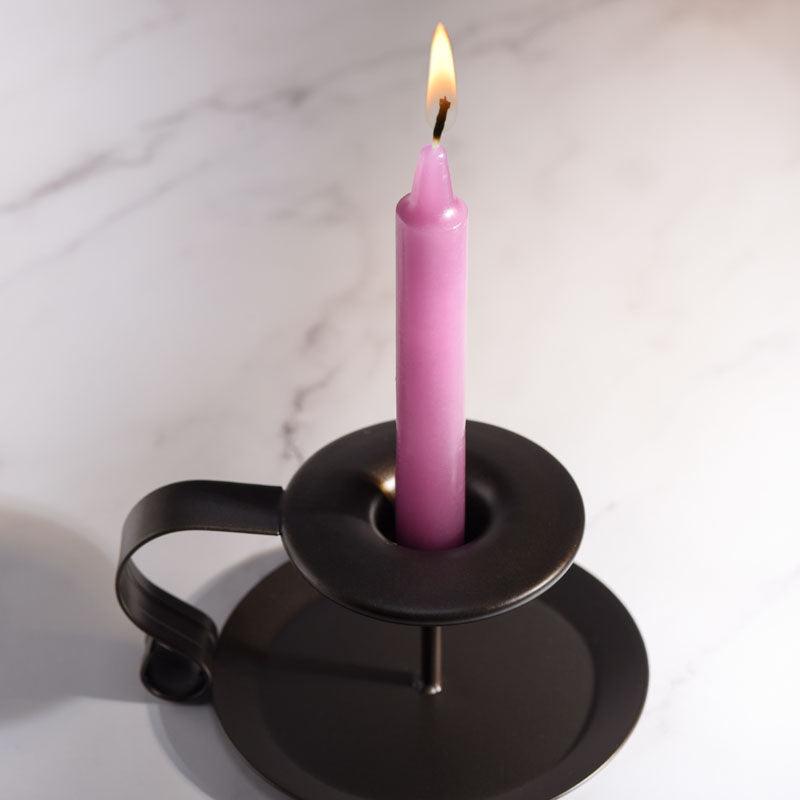 LaCire Drip Pillar Candles - Violet - Violet Drip Candles - Set of 3 - SS05207