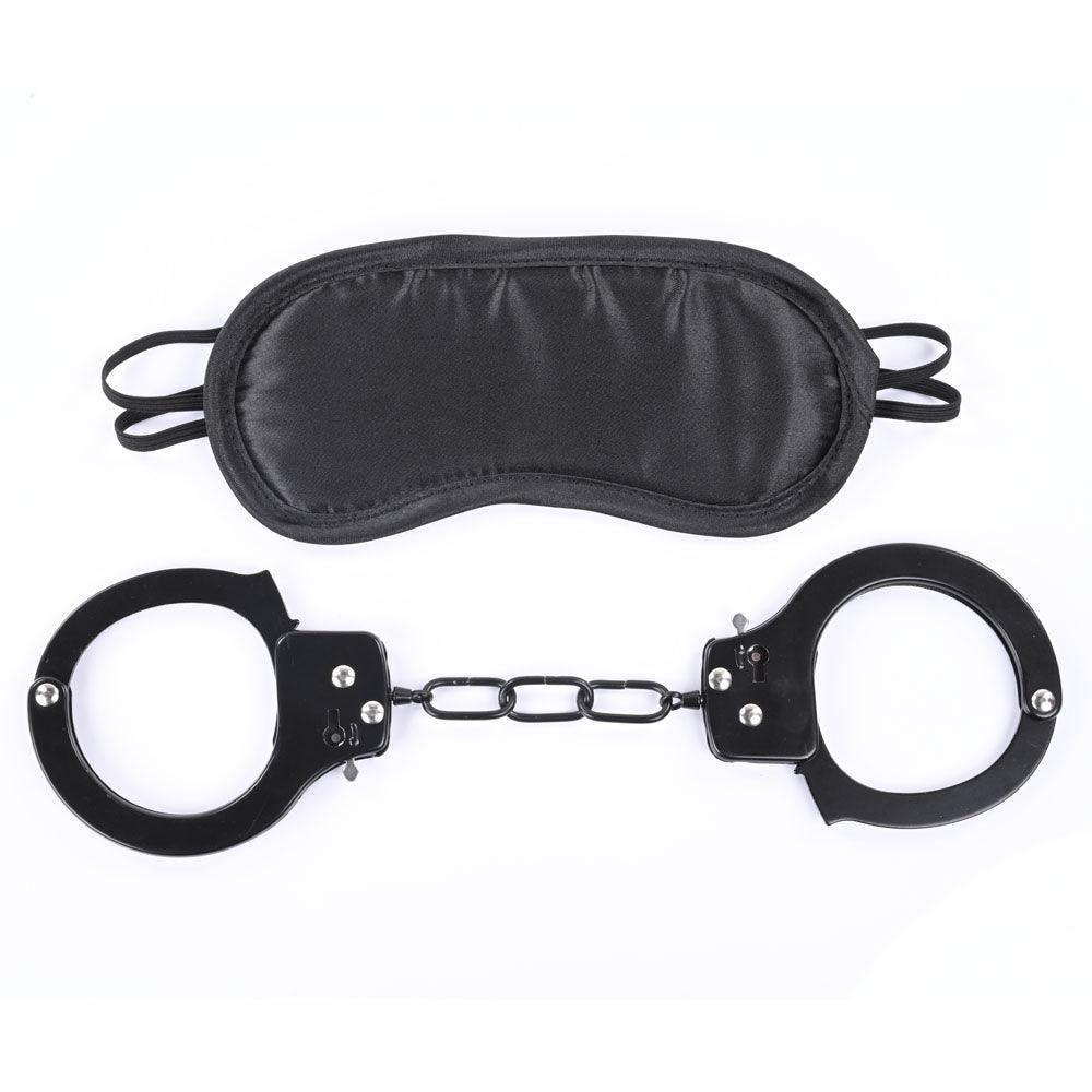 Sex & Mischief Shadow Cuff Kit - Black - 2 Piece Set - SS09807