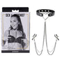 Sex & Mischief Amor Collar with Nipple Clamps - Metal Restraints - SS09834