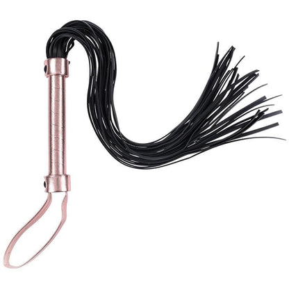 Sex & Mischief Brat Flogger - Rose Gold/Black Flogger - SS09843