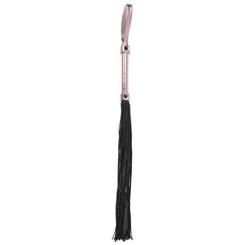 Sex & Mischief Brat Flogger - Rose Gold/Black Flogger - SS09843