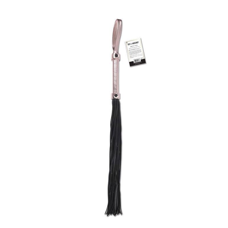 Sex & Mischief Brat Flogger - Rose Gold/Black Flogger - SS09843