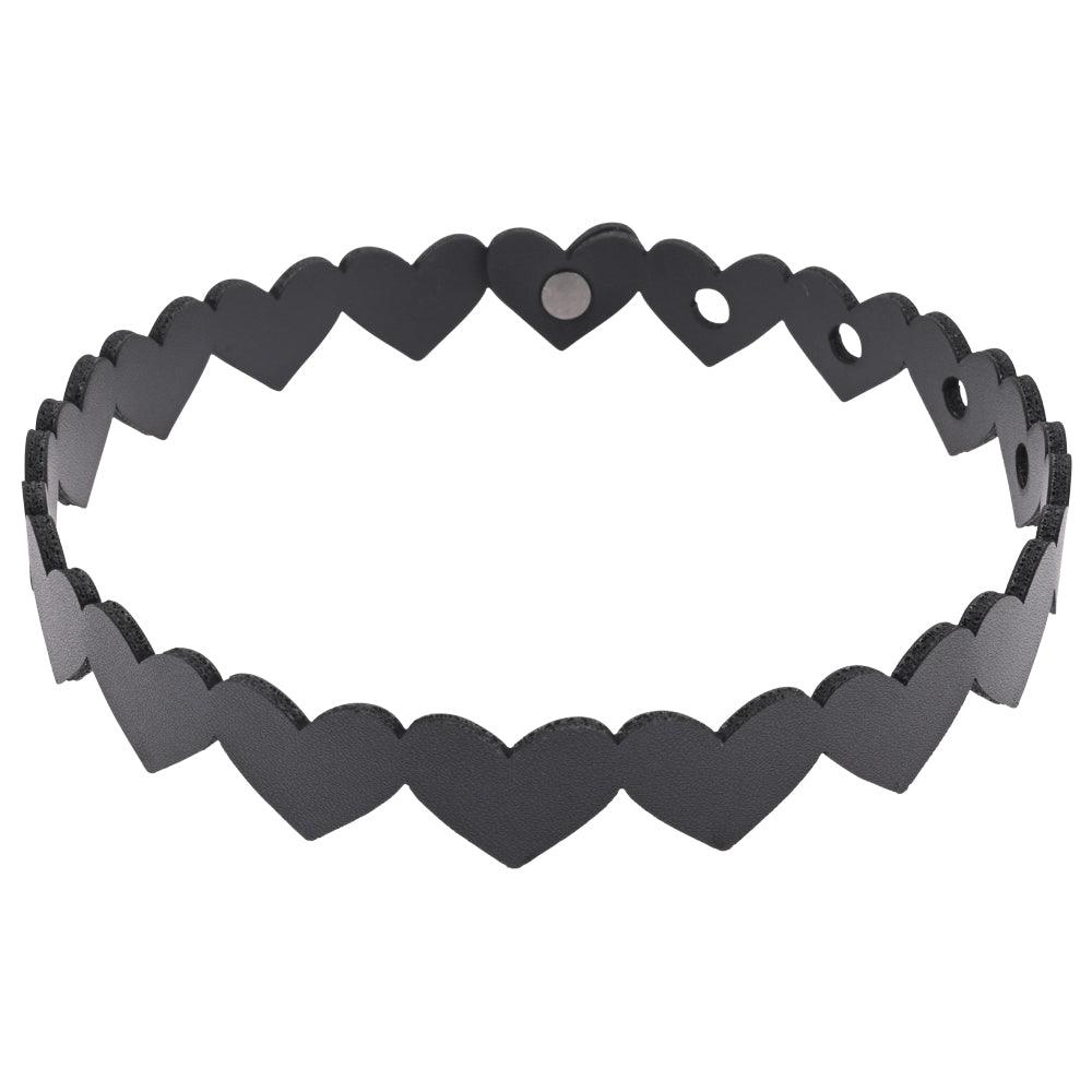 Sex & Mischief Heart Day Collar - Black Collar - SS09850