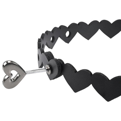 Sex & Mischief Heart Day Collar - Black Collar - SS09850