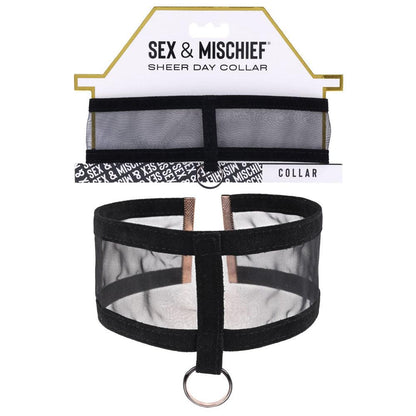 Sex & Mischief Sheer Day Collar - Black Collar - SS09851