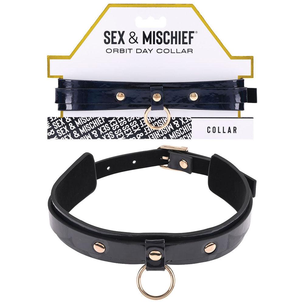 Sex & Mischief Orbit Day Collar - Black Collar - SS09853