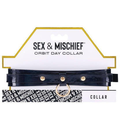 Sex & Mischief Orbit Day Collar - Black Collar - SS09853