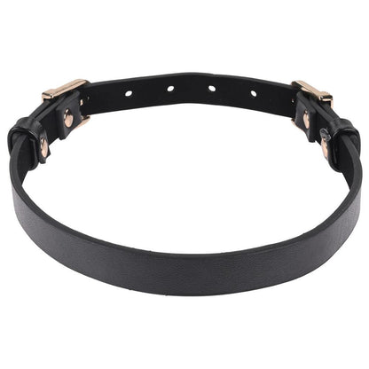 Sex & Mischief Double Buckle Day Collar - Black Collar - SS09854