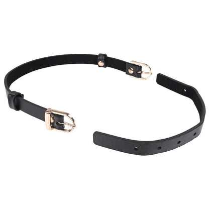 Sex & Mischief Double Buckle Day Collar - Black Collar - SS09854