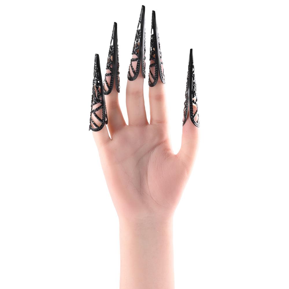 Sex & Mischief Sensory Fingertips - Black - Black - Set of 5 - SS09860