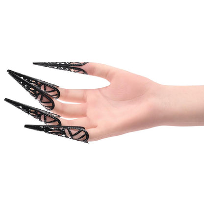 Sex & Mischief Sensory Fingertips - Black - Black - Set of 5 - SS09860