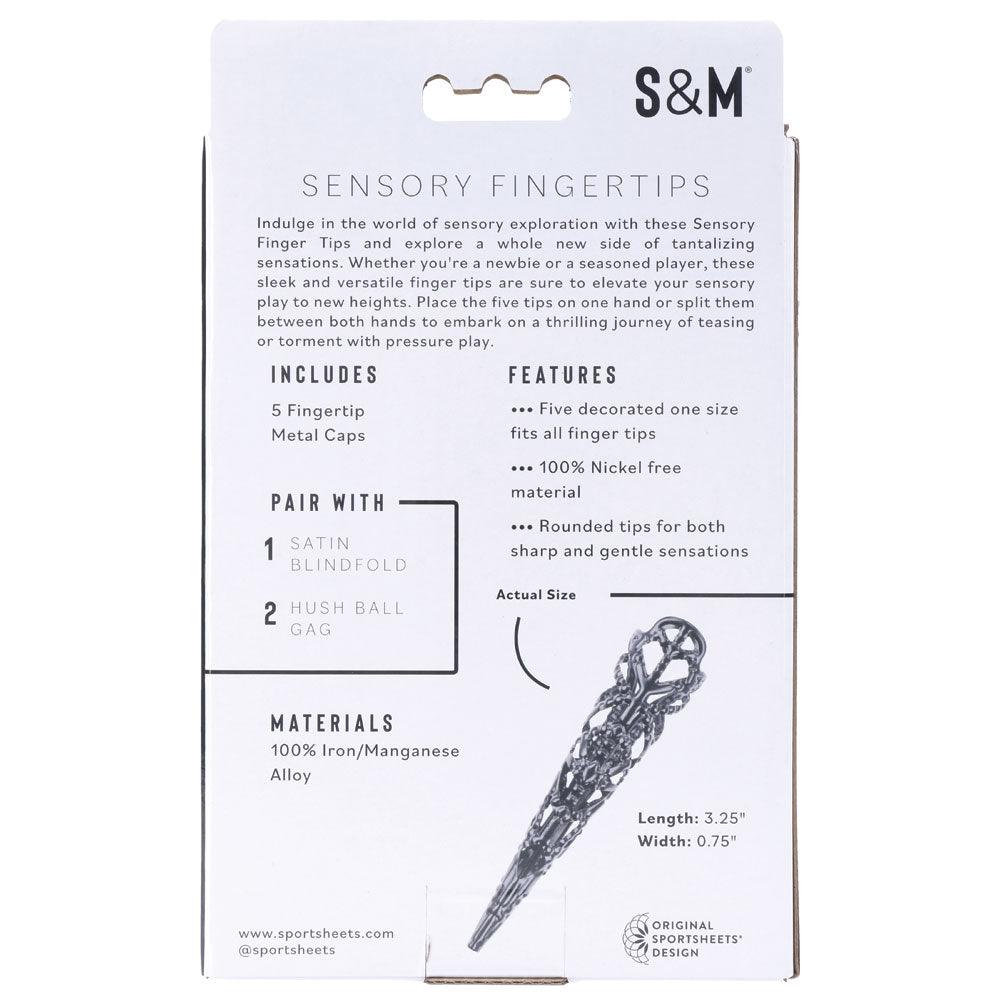 Sex & Mischief Sensory Fingertips - Black - Black - Set of 5 - SS09860