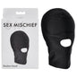 Sex & Mischief Shadow Hood - Black Hood with Mouth Opening - SS09916