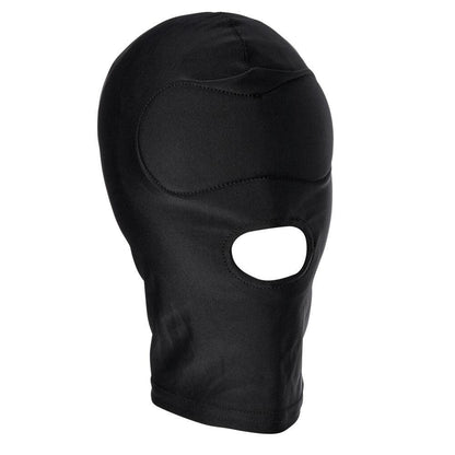 Sex & Mischief Shadow Hood - Black Hood with Mouth Opening - SS09916